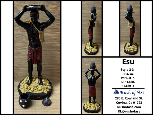 Orisa Statue | Esu Statue - 37" | Style 3-3