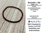 Bracelet | Ide | Stretch Bracelet - Small Beads – 3mm – Red and Black | Esu – Style 3-1