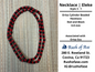 Ifa Necklace | Single Strand Large Cylinder Beaded Necklace| Esu