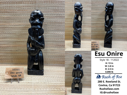 Statues | Wooden Statues | Esu Onire Black Statue | Esu of Good Fortune