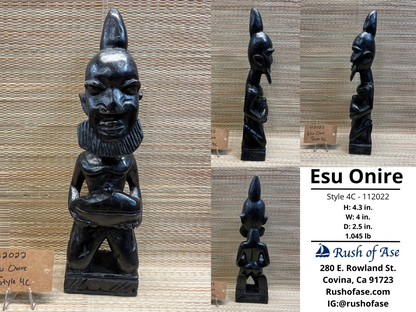 Orisa Statues | Esu Onire Black Wood Statues | Esu of Good Fortune  [FREE SHIPPING USA]