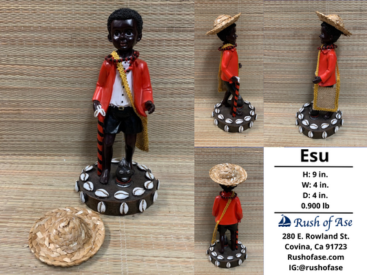 Orisa Statues | Esu Resin Statue - 9" | Style 3-2