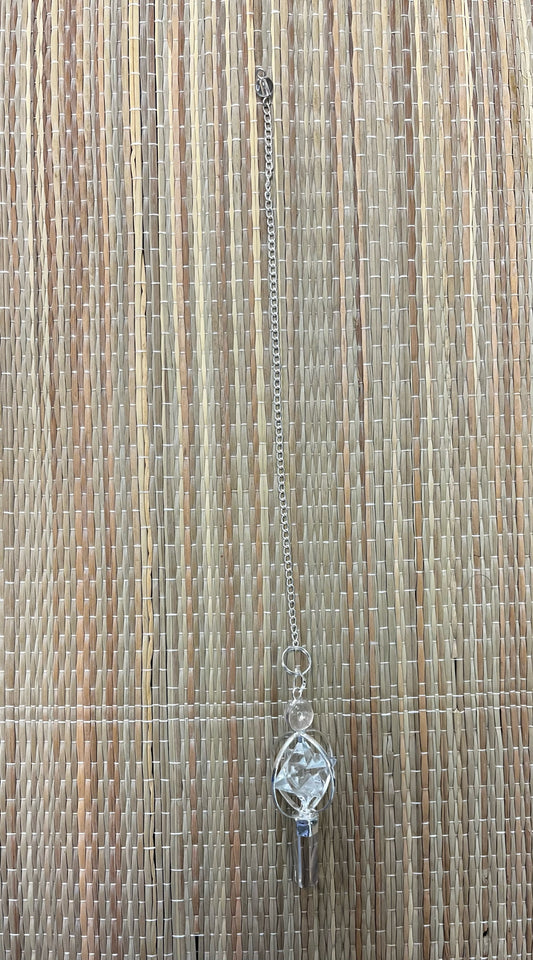 Stones | Pendulum | Clear Quartz Merkaba Pendulum