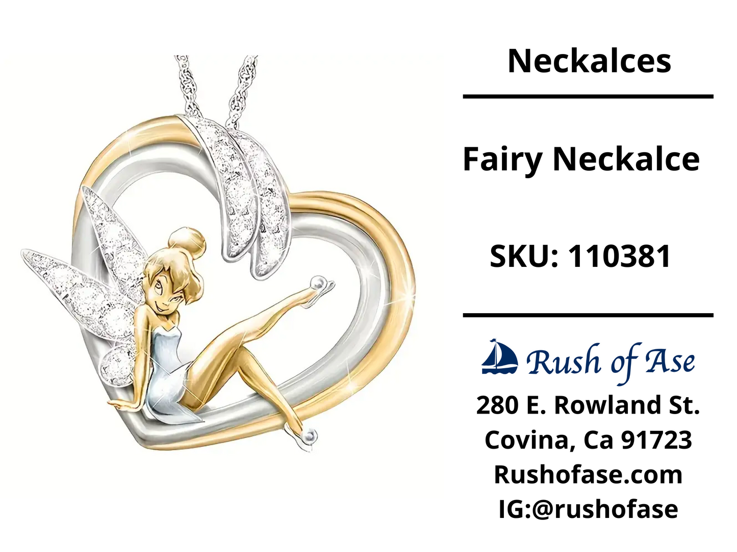 Necklace | Fairy Heart Pendant Necklace