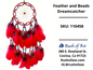 Dreamcatcher Feather and Beads