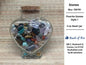 Stones | Stones in Heart Jar - 5 oz