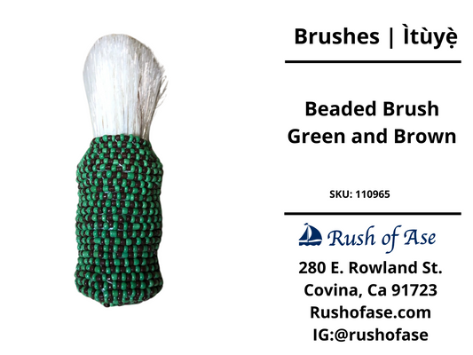 Brush | Beaded Brush | Brush of Ifa | Ìtùyẹ̀