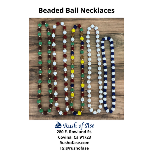 Necklaces | Orisa Beaded Ball Necklaces | 7 African Powers - Multicolor