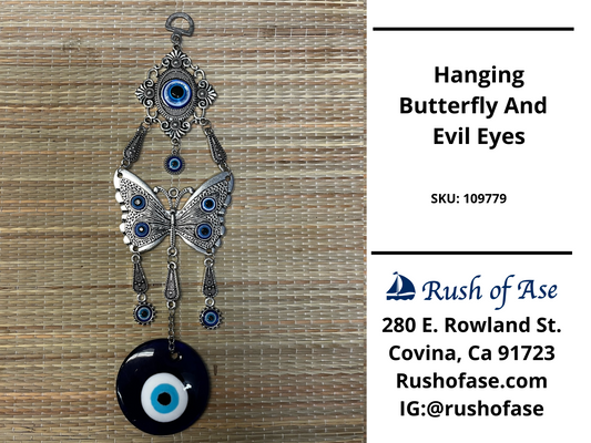 Decor | Hanging Butterfly And  Evil Eyes