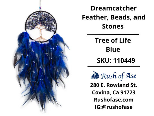 Dreamcatcher | Feather, Beads, and Stones Dreamcatcher