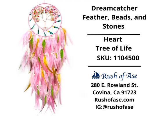 Dreamcatcher | Feather, Beads, and Stones Dreamcatcher