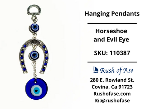 Hanging Pendants | Horseshoe and Evil Eye