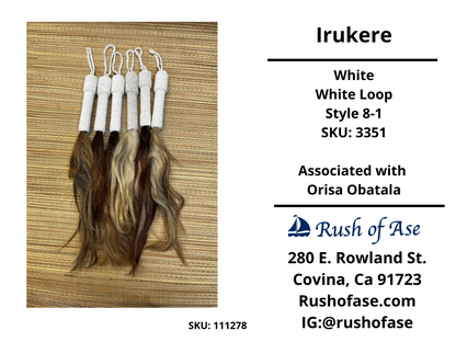 Irukere Small | Horsetail-fly-whisk | cow tail -fly-whisk  | Sheep Wool fly-whisk  [FREE SHIPPING USA]