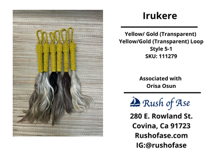 Irukere Small | Horsetail-fly-whisk | cow tail -fly-whisk  | Sheep Wool fly-whisk  [FREE SHIPPING USA]