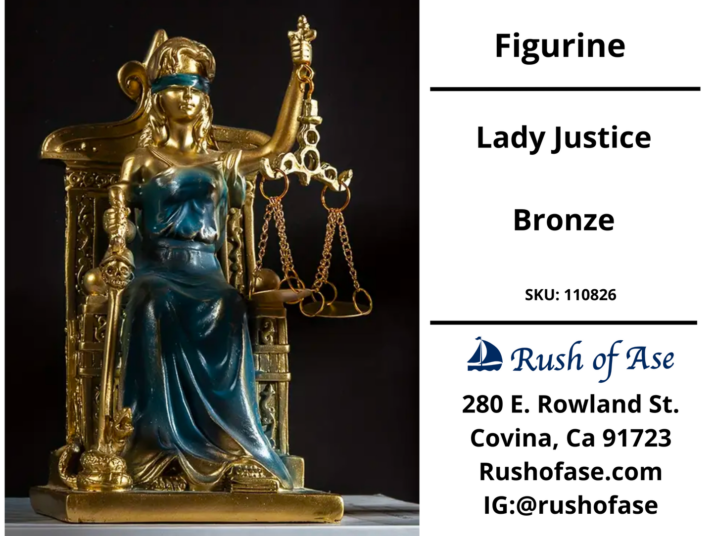 Figurine | Lady Justice Bronze