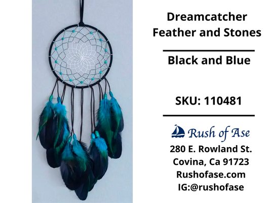 Dreamcatcher | Lotus Black and Blue Dreamcatcher