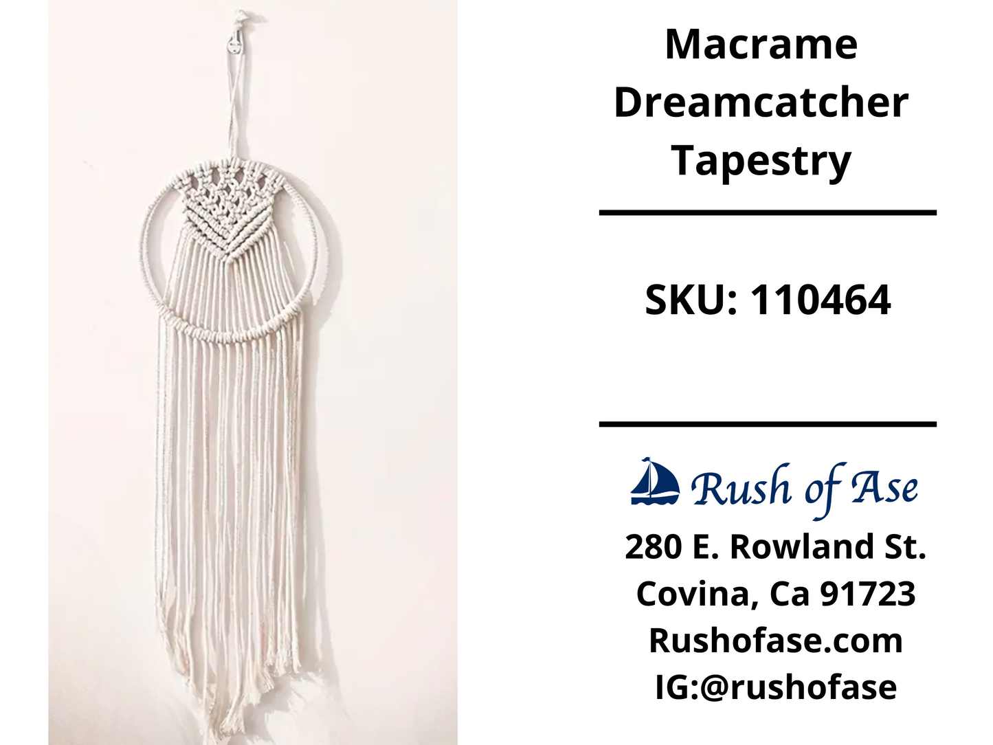 Macrame Dreamcatcher Tapestry