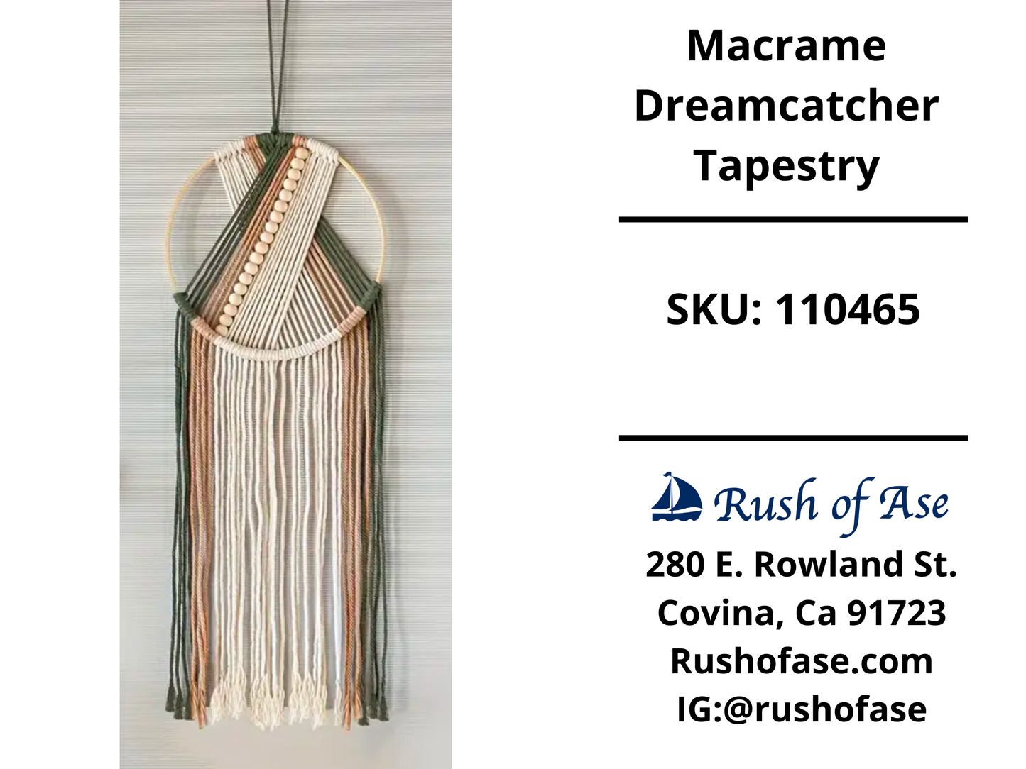 Macrame Dreamcatcher Tapestry