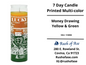 Candles | 7 Day Candles |  Printed Multi-color 7 Day Candle [FREE SHIPPING USA]