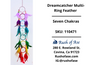 Dreamcatcher Multi-Ring Feather | Seven Chakras