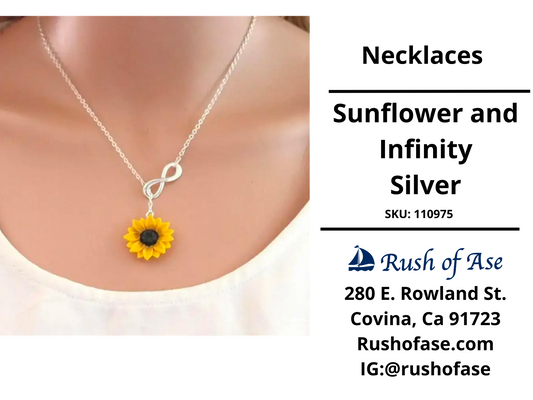 Necklaces | Sunflower and Infinity Silver