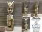 Orisa Statues | Obatala Wood Statue - Style 5