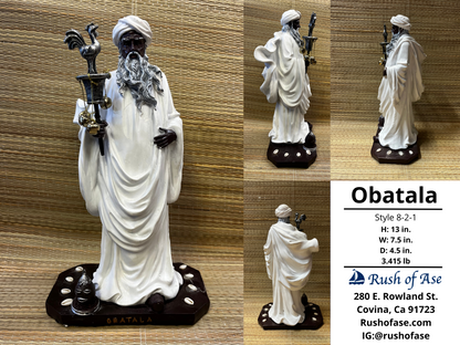 Orisa Statue | Obatala Resin Statue | 13" | Style 8-2