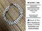 Bracelets | Orisa Multistrand Beaded Bracelet – White and Clear with Lobster Clasp – 4mm | Obatala Bracelet - Style 8-2