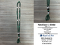 Necklaces | Orisa Multistrand Beaded Necklace with Cowries and Tassel - Green and Black - 4mm | Ogun – Style 7-1