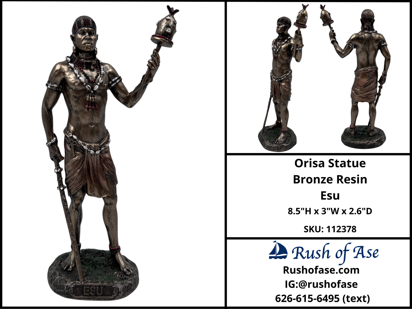 Orisa Statue | Orisa Bronze Resin Statues [FREE SHIPPING USA]