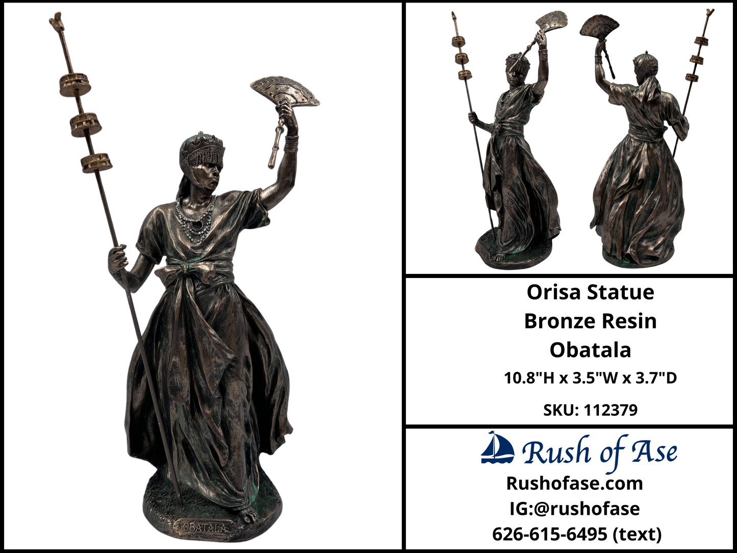 Orisa Statue | Orisa Bronze Resin Statues [FREE SHIPPING USA]