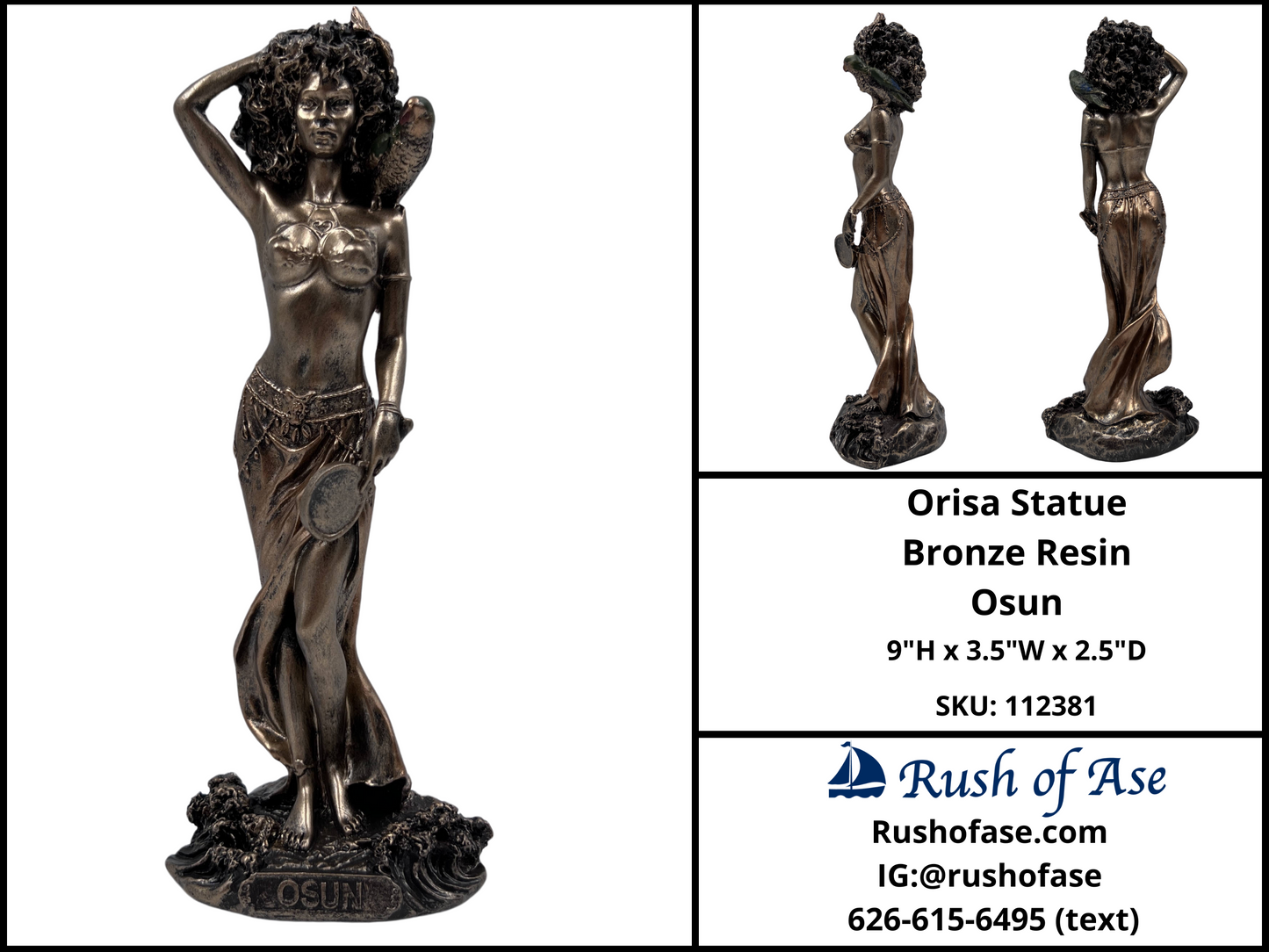 Orisa Statue | Orisa Bronze Resin Statues [FREE SHIPPING USA]