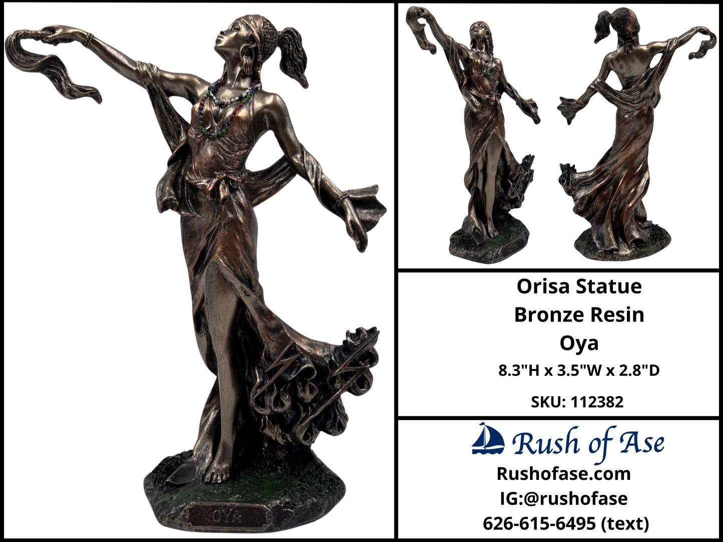 Orisa Statue | Orisa Bronze Resin Statues [FREE SHIPPING USA]