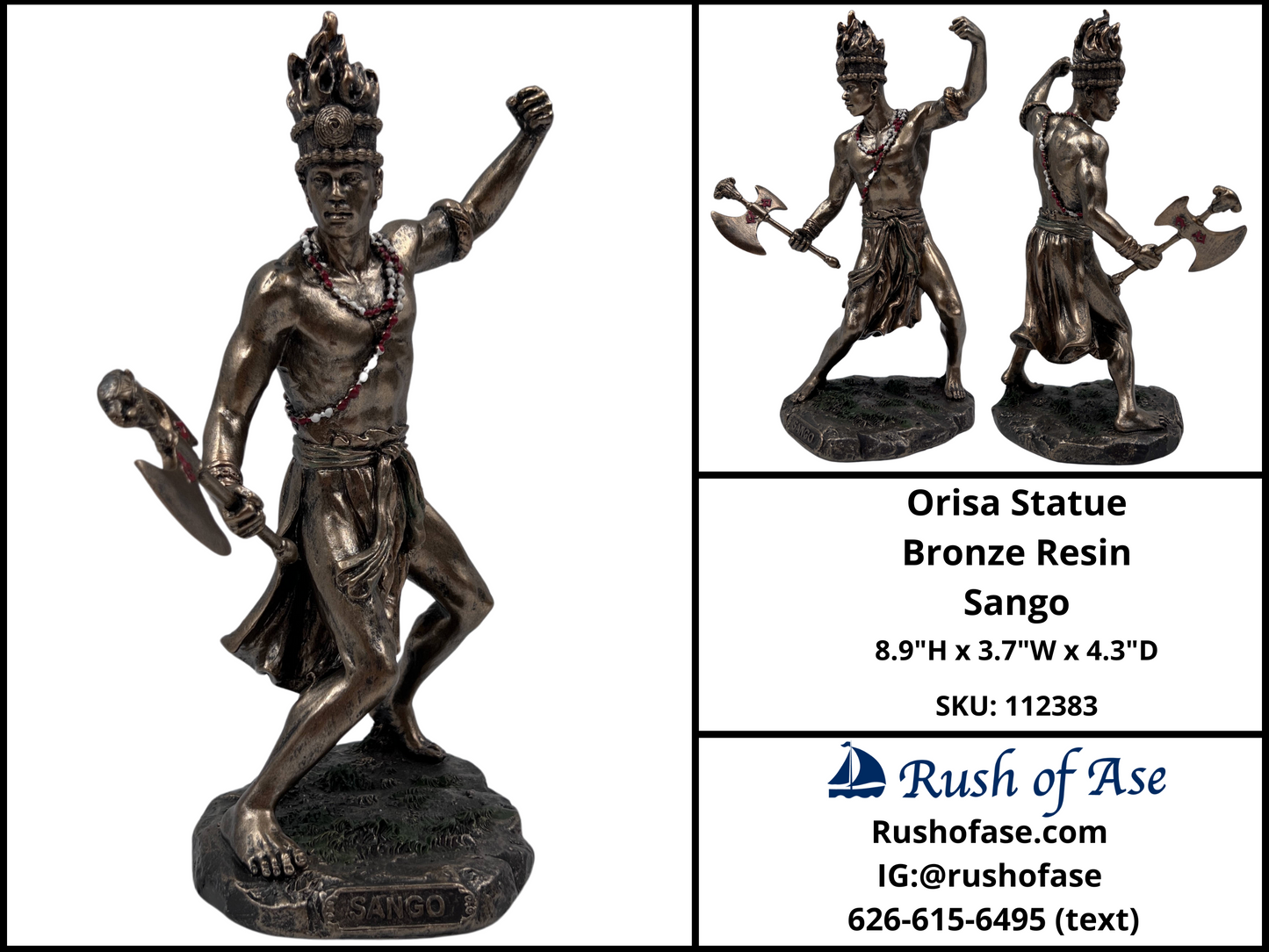 Orisa Statue | Orisa Bronze Resin Statues [FREE SHIPPING USA]
