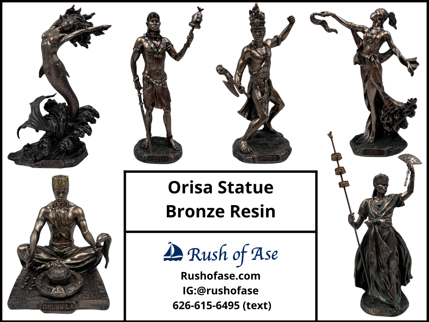 Orisa Statue | Orisa Bronze Resin Statues [FREE SHIPPING USA]