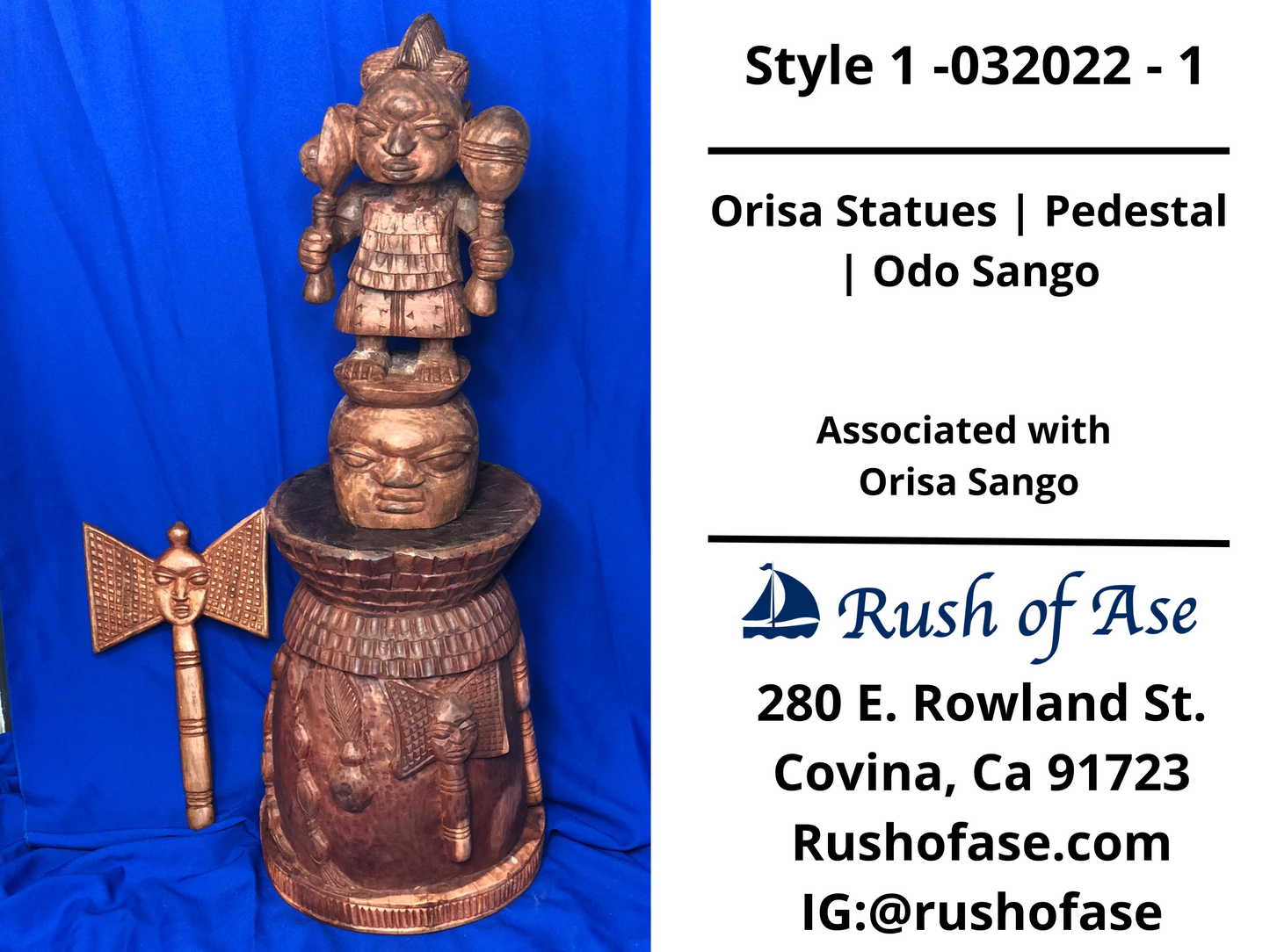 Orisa Statues | Pedestal | Odo Sango
