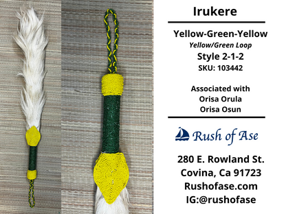 Irukere Big | Horsetail-fly-whisk | cow tail -fly-whisk  | Sheep Wool fly-whisk  [FREE SHIPPING USA]