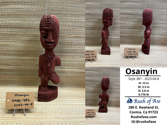 Statues | Orisa Statues | Osanyin Wood Statue - Style 3R1