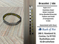 Bracelets | Orisa Bracelets | Ide | Stainless Steel Metal Beaded Bracelets – Yellow and Gold (Transparent) | Osun