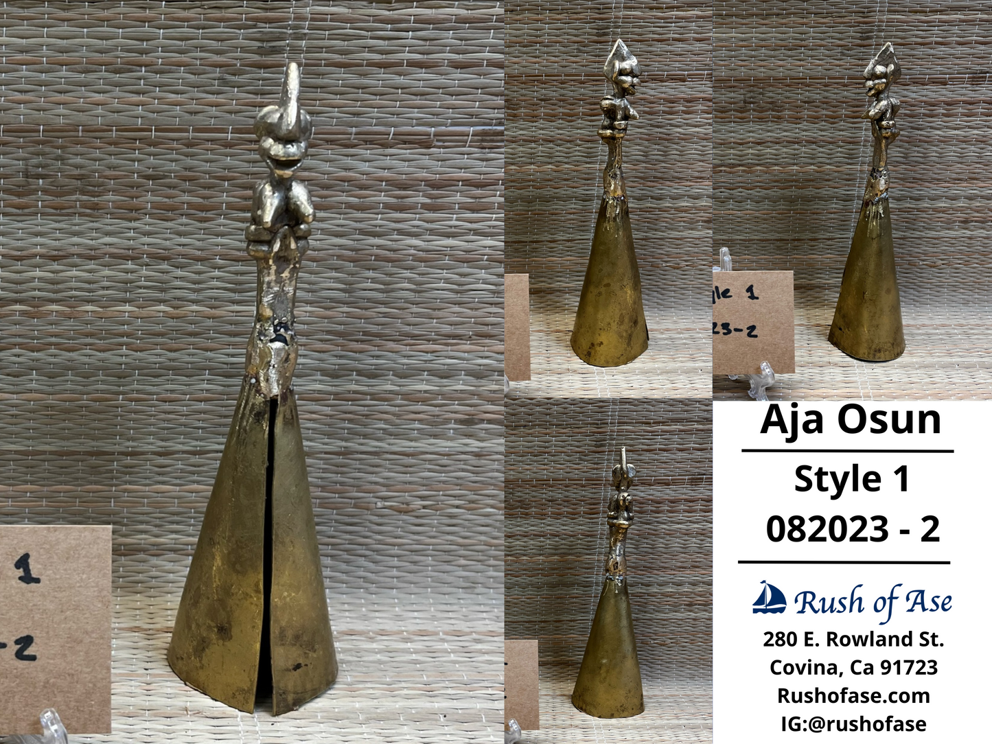 Bells | Brass Bells | Osun Brass Bell | Aja Osun [FREE SHIPPING USA]