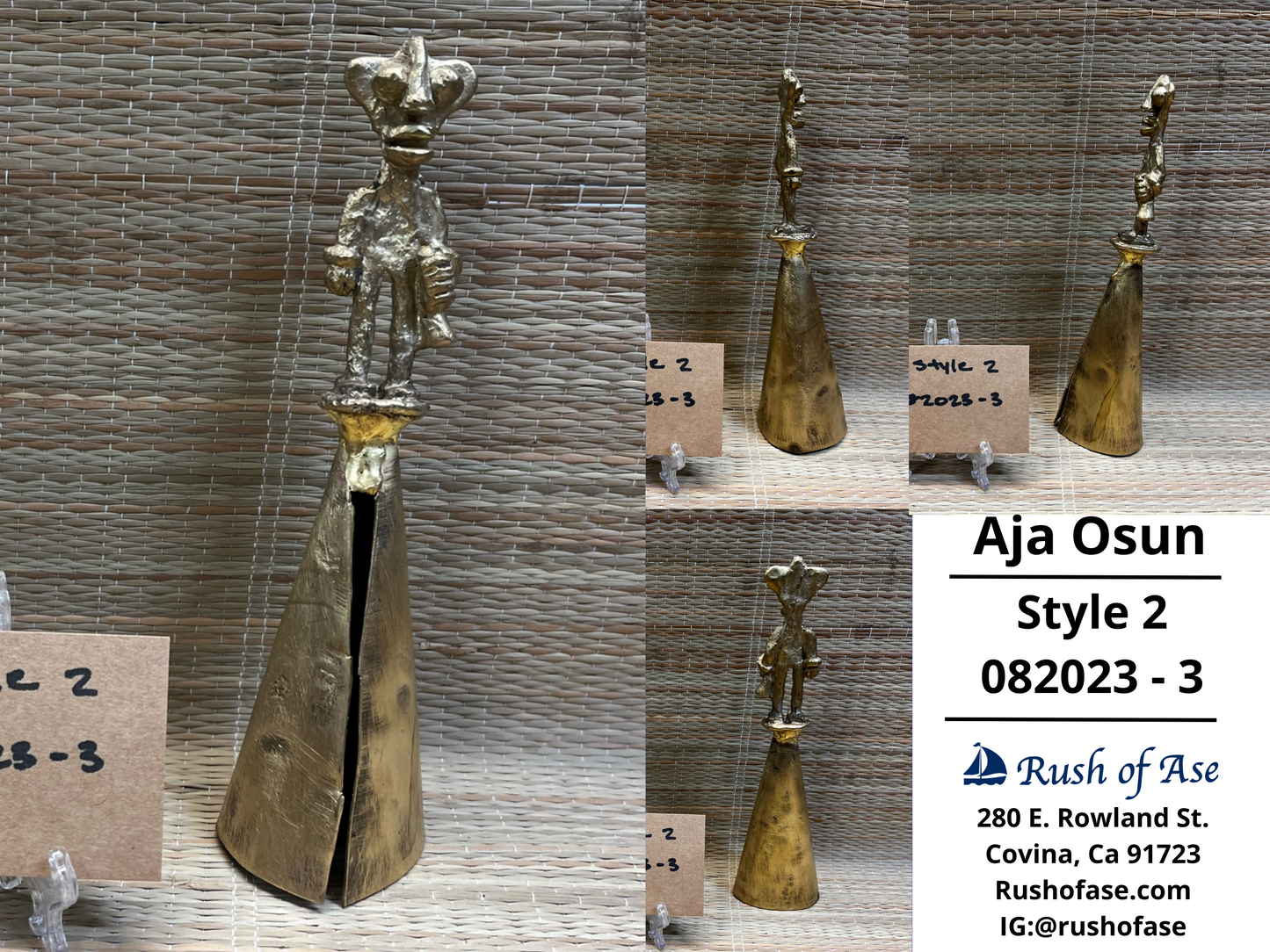 Bells | Brass Bells | Osun Brass Bell | Aja Osun [FREE SHIPPING USA]