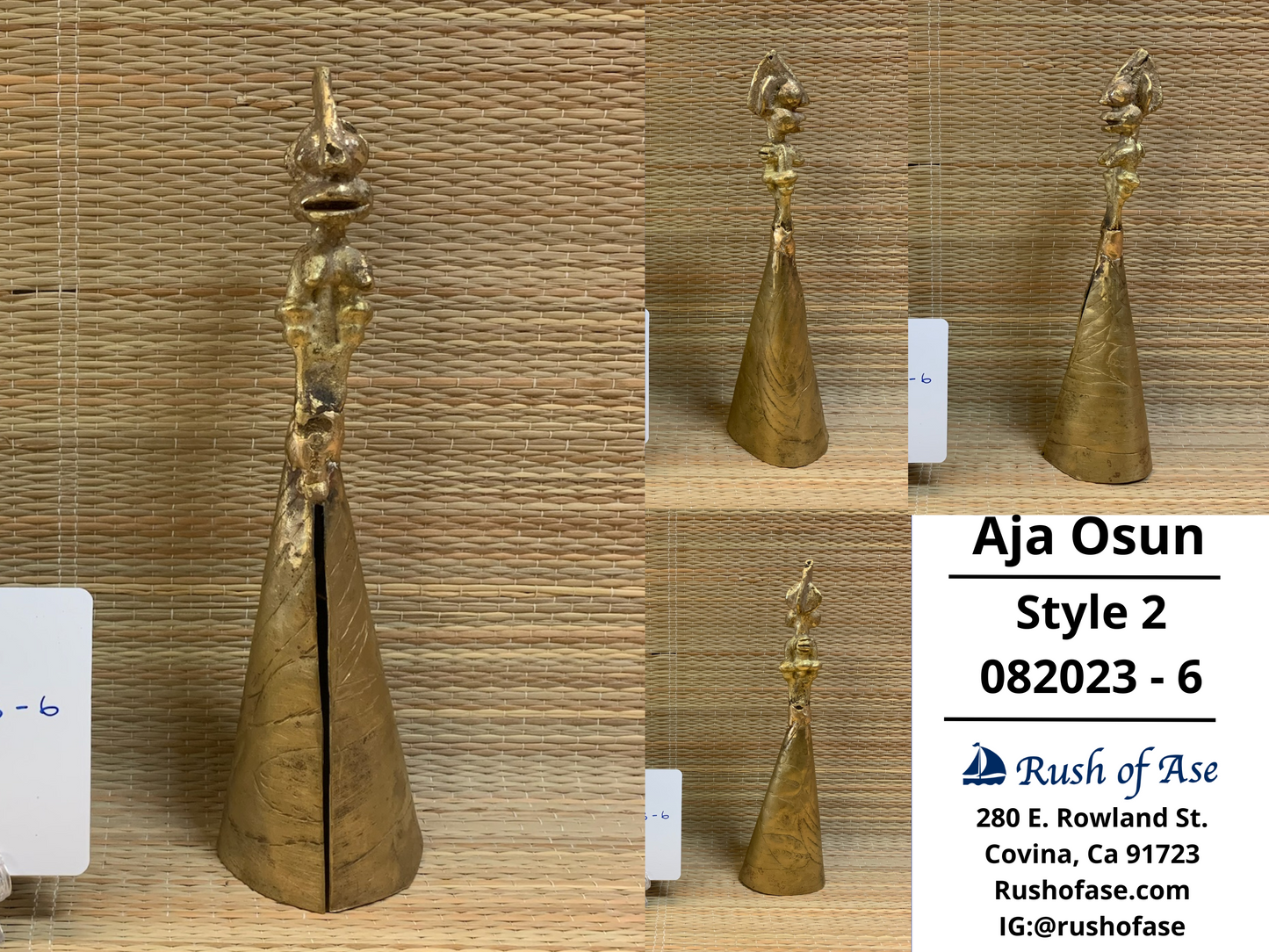 Bells | Brass Bells | Osun Brass Bell | Aja Osun [FREE SHIPPING USA]