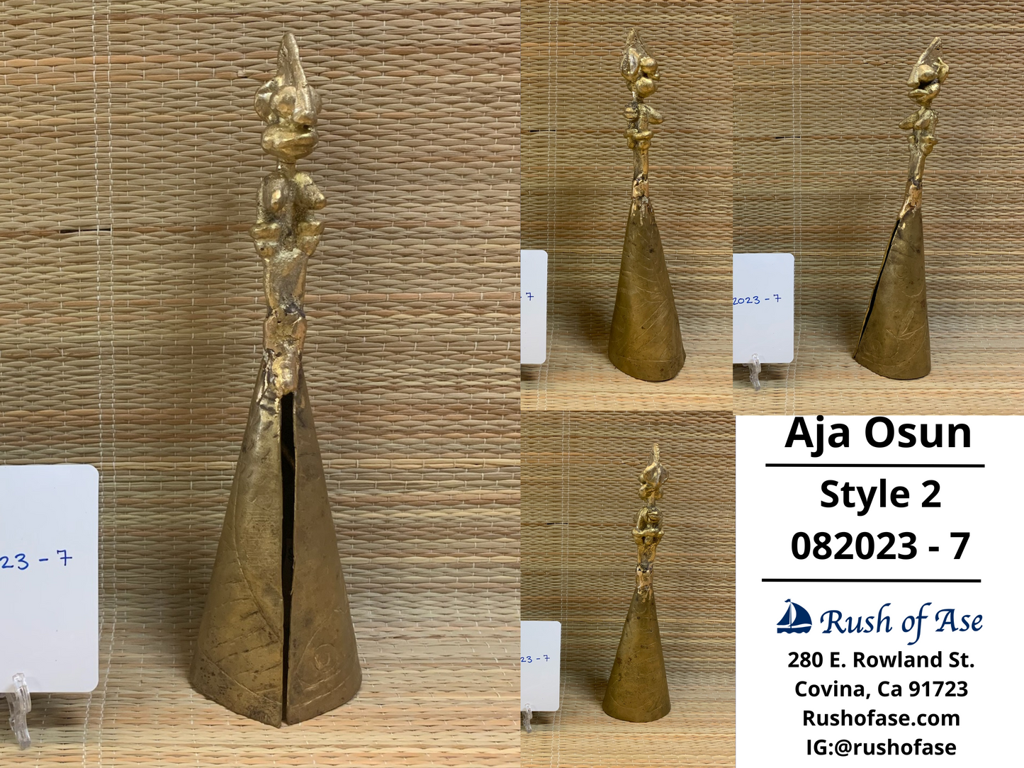 Bells | Brass Bells | Osun Brass Bell | Aja Osun [FREE SHIPPING USA]