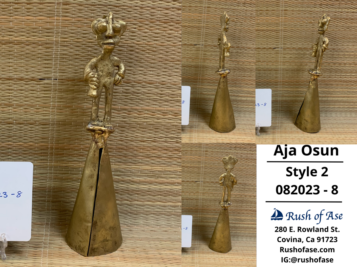 Bells | Brass Bells | Osun Brass Bell | Aja Osun [FREE SHIPPING USA]