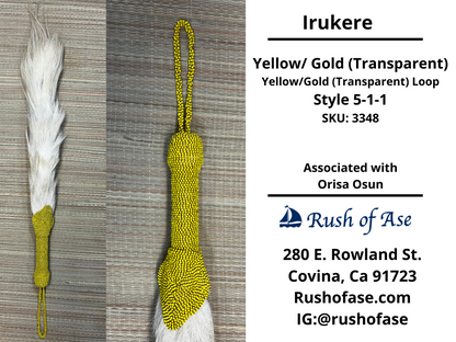 Irukere Big | Horsetail-fly-whisk | cow tail -fly-whisk  | Sheep Wool fly-whisk  [FREE SHIPPING USA]