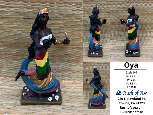 Orisa Statues | Oya Resin Statue - 4.5" | Style 9-1