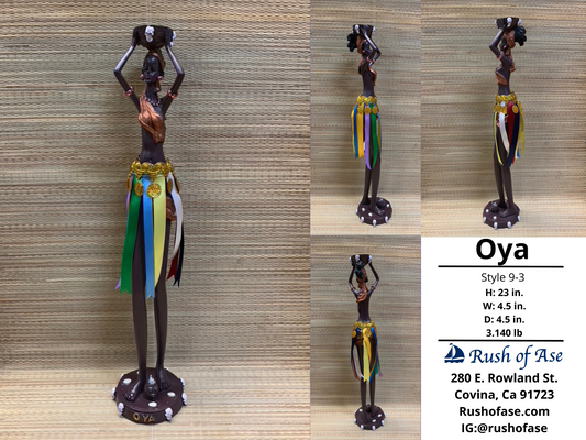 Orisa Statue | Oya Resin Statue - 23" | Style 3 [FREE SHIPPING USA]