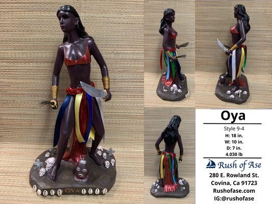 Orisa Statue | Oya Resin Statue - 18" | Style 9-4