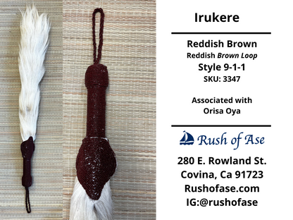 Irukere Big | Horsetail-fly-whisk | cow tail -fly-whisk  | Sheep Wool fly-whisk  [FREE SHIPPING USA]