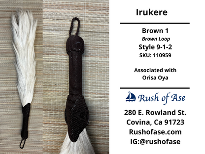 Irukere Big | Horsetail-fly-whisk | cow tail -fly-whisk  | Sheep Wool fly-whisk  [FREE SHIPPING USA]
